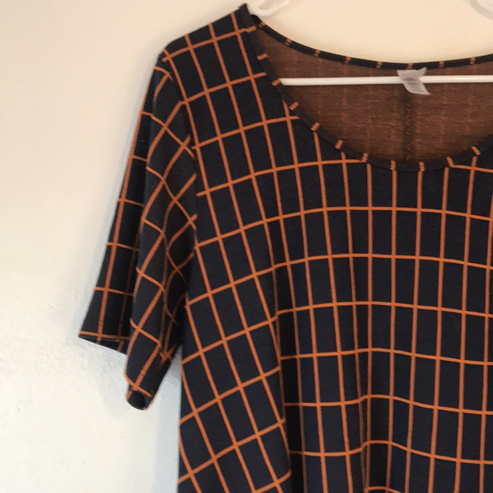 Lularoe Orange Patterned Dress - image 3